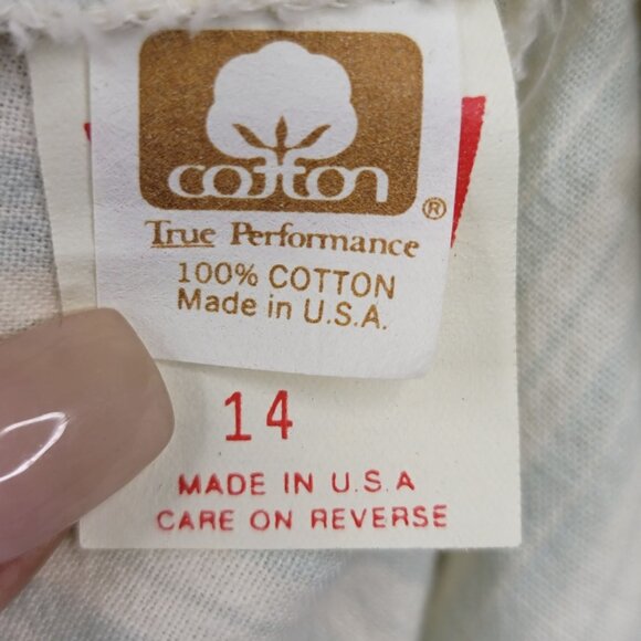 Levis Group Twelve Vintage Striped Midi Skirt Soft Cotton USA 14 *Callout - Picture 6 of 13